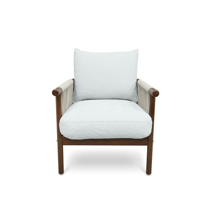 NOREEN 1 Seater Arm Sofa Chair Light Gray