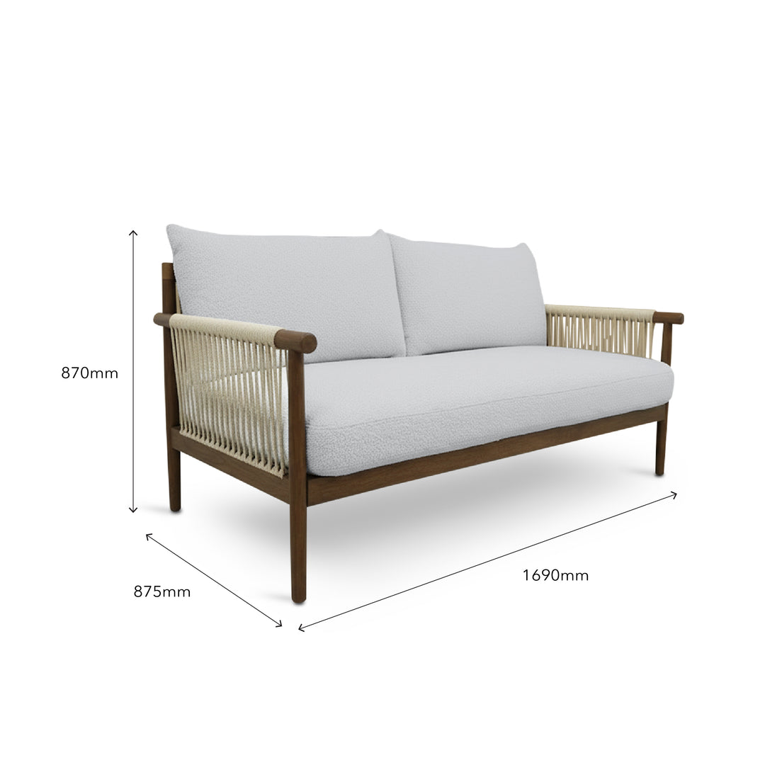 NOREEN 3 Seater Arm Sofa Chair Ash Gray