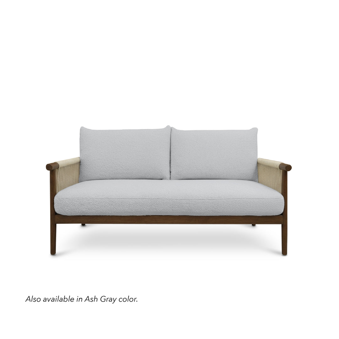 NOREEN 3 Seater Arm Sofa Chair Light Gray