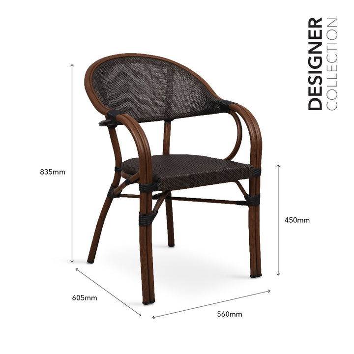 NOUR Garden Chair with Armrest