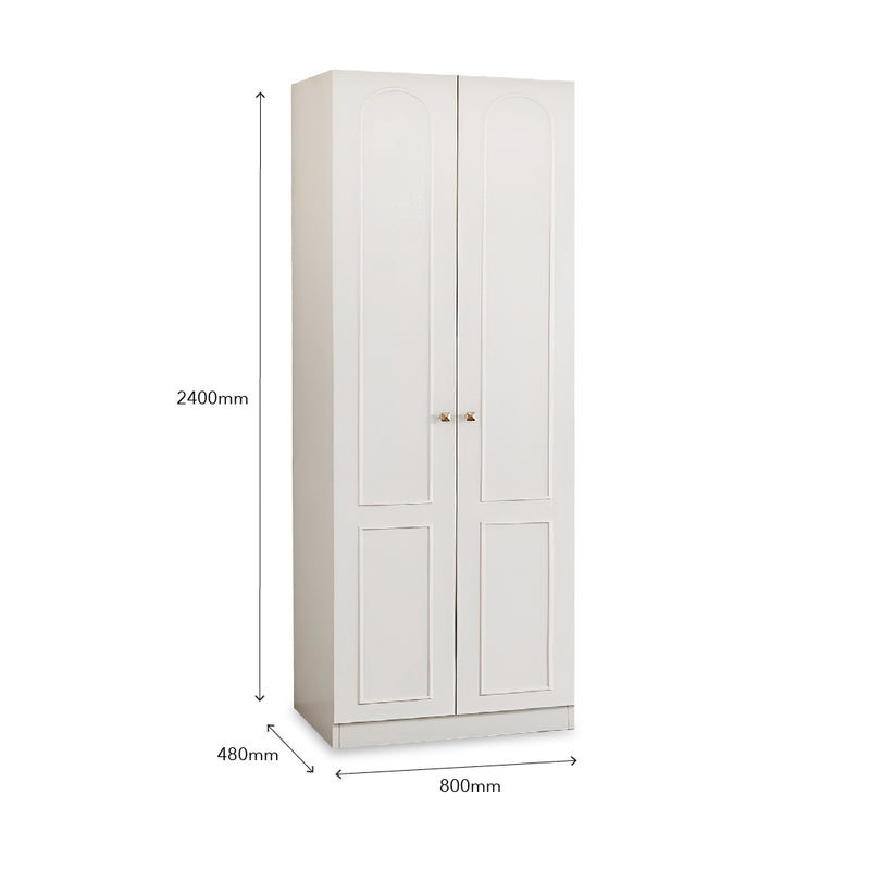 NOURUN 2 Door Wardrobe