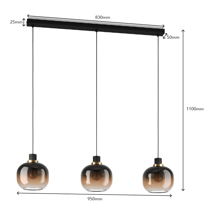 OILELLA Pendant 3 Lamp