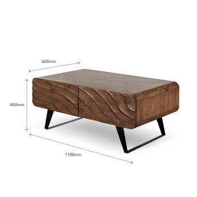 OMBA Wood TV Cabinet with Coffee Table