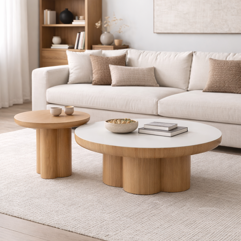 ORBII Marble Coffee Table Set