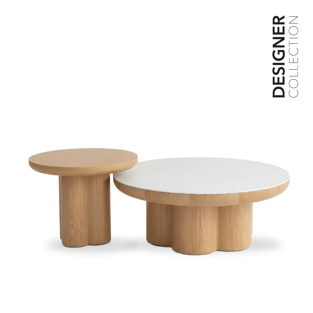 ORBII Marble Coffee Table Set