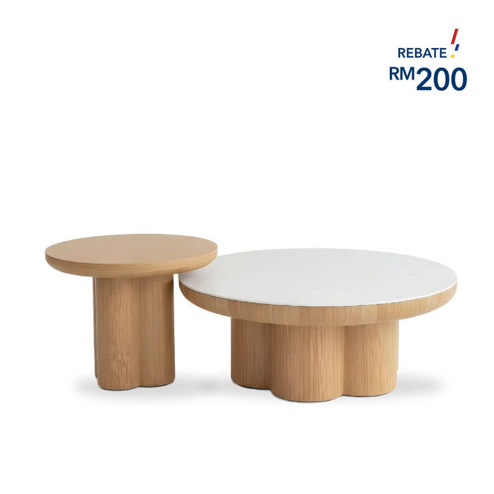 ORBII Marble Coffee Table Set
