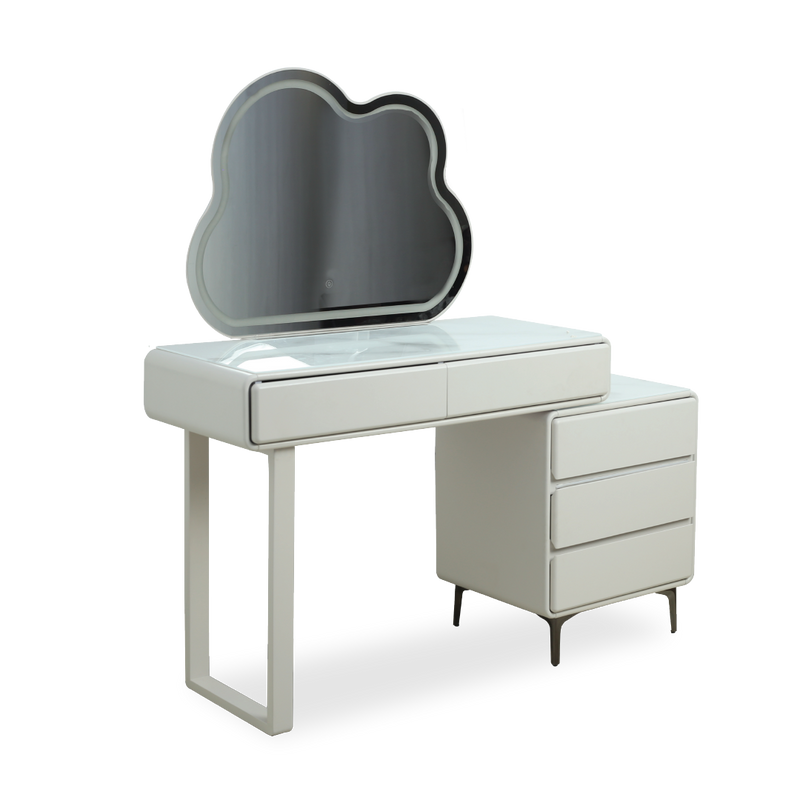 PANSY LED Mirror Dresser with Stool