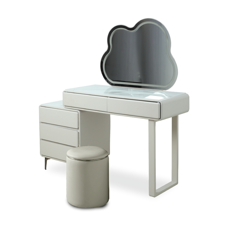 PANSY LED Mirror Dresser with Stool