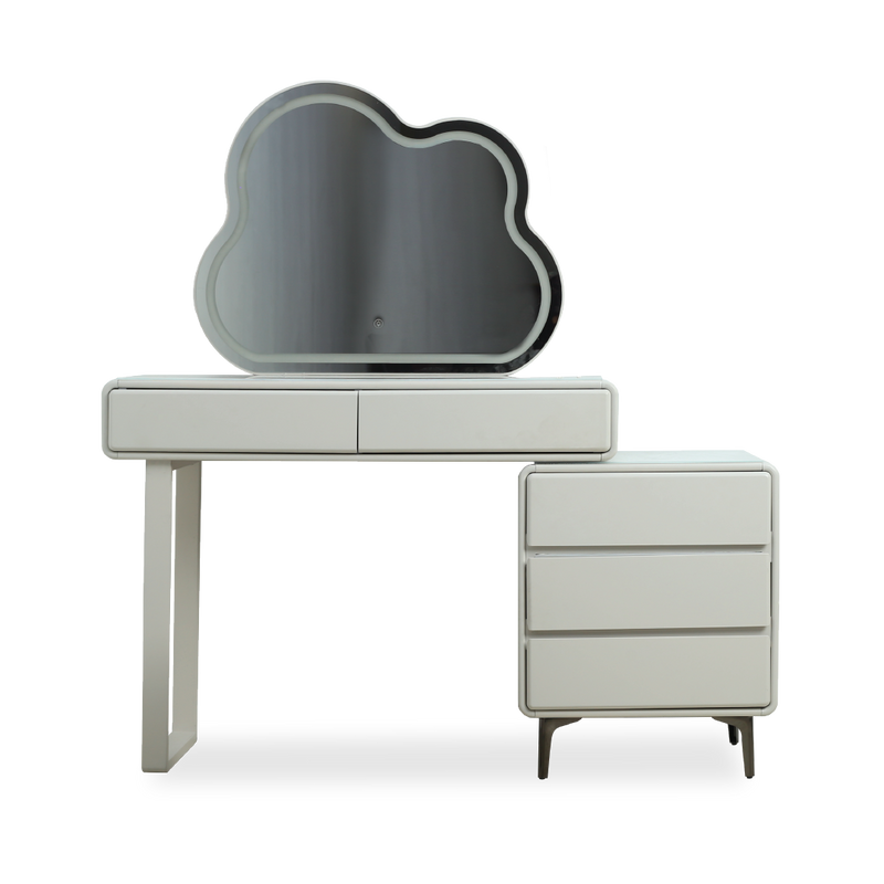 PANSY LED Mirror Dresser with Stool