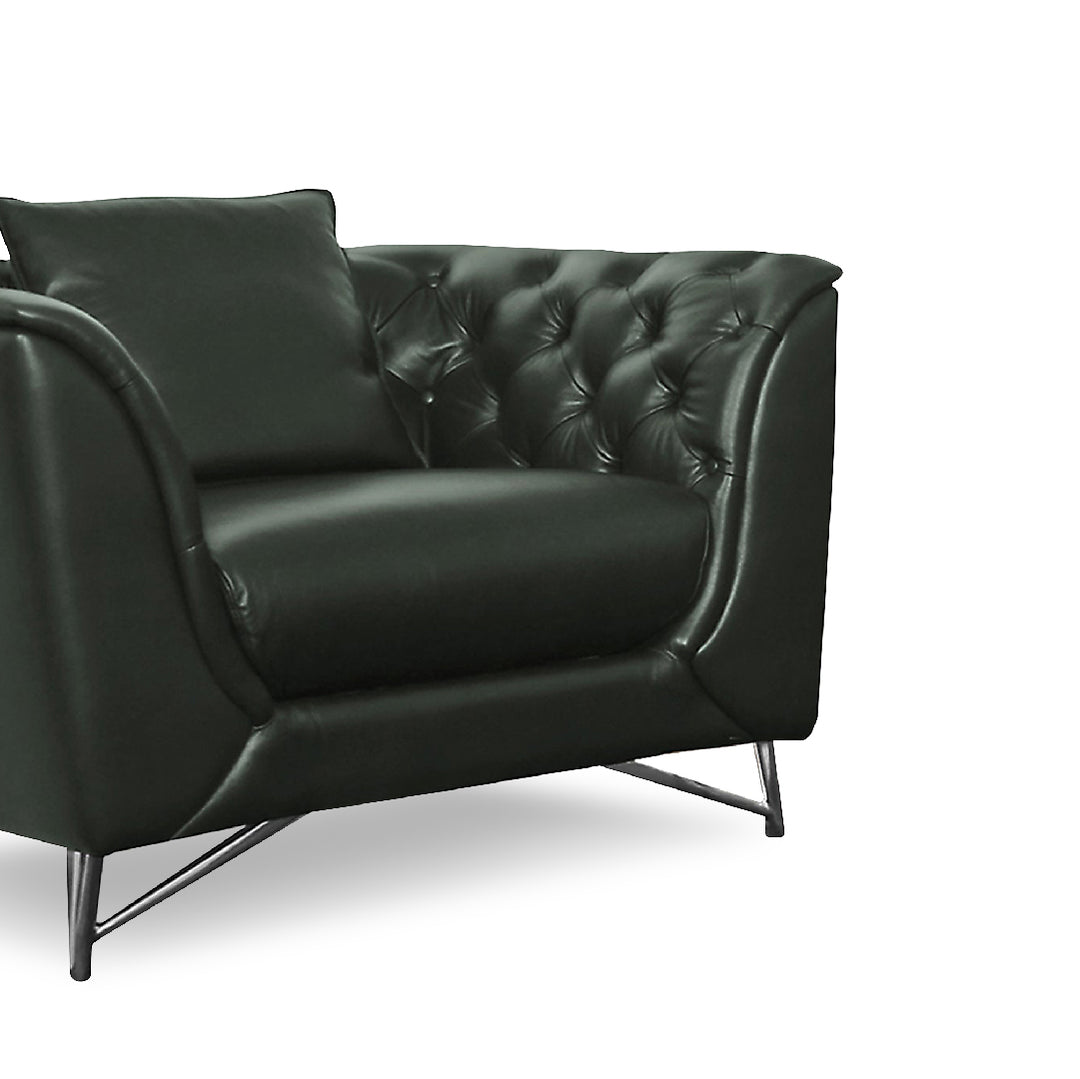 PARKER Full Leather 1 Seater Sofa