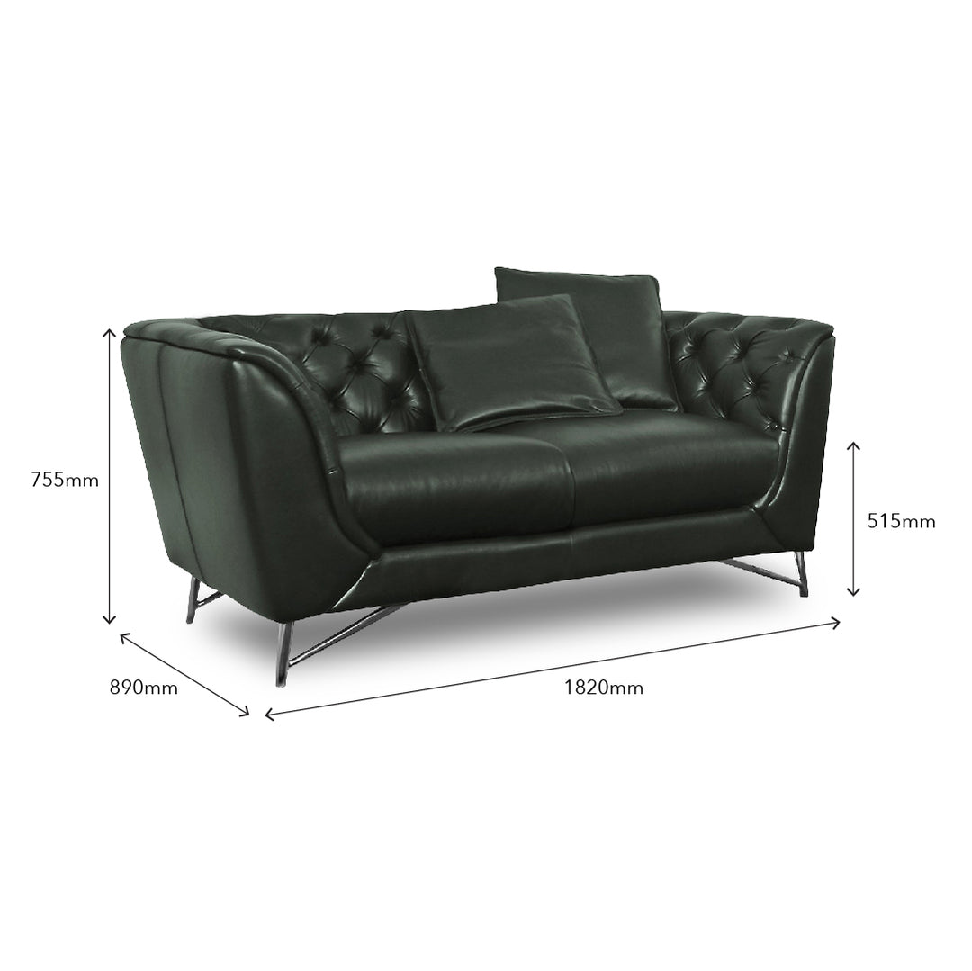 PARKER Full Leather 2 Seater Sofa