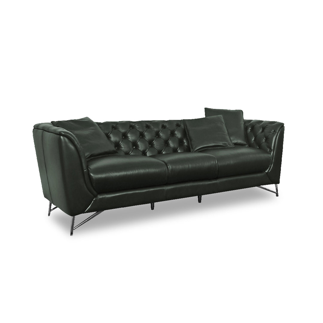 PARKER Full Leather 3 Seater Sofa