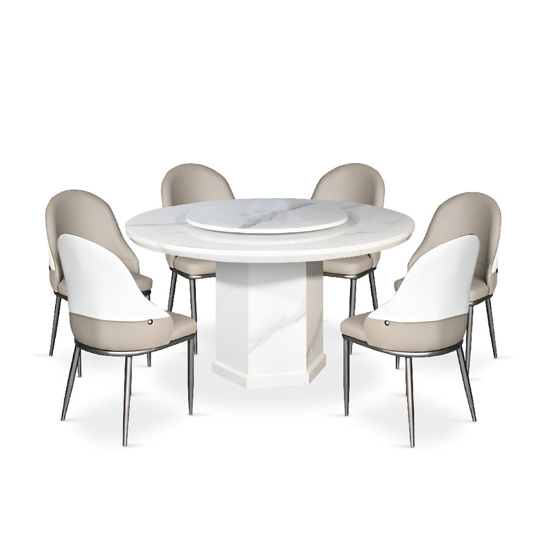 PASAJE IV Marble Dining Set