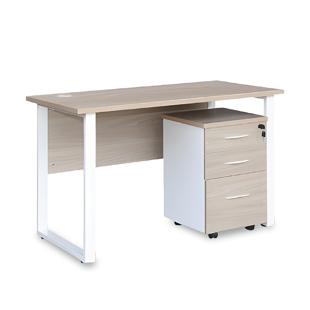 PETE Study Table with Mobile Pedestal – MAJUHOME eStore