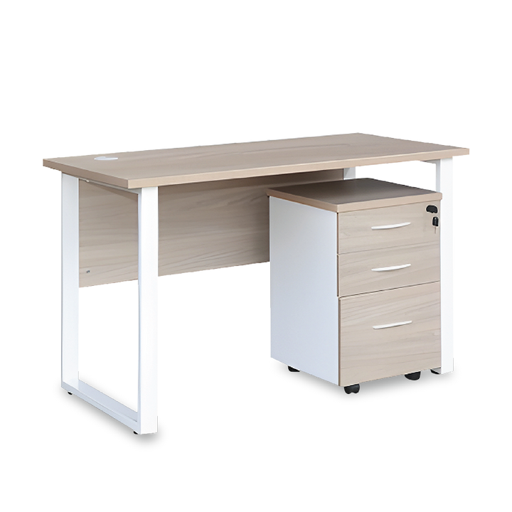 PETE Study Table with Mobile Pedestal