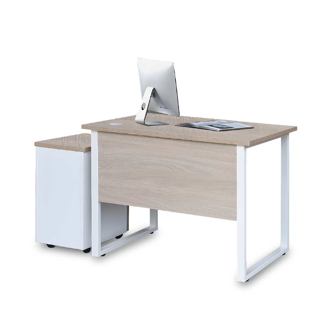 PETE Study Table with Mobile Pedestal