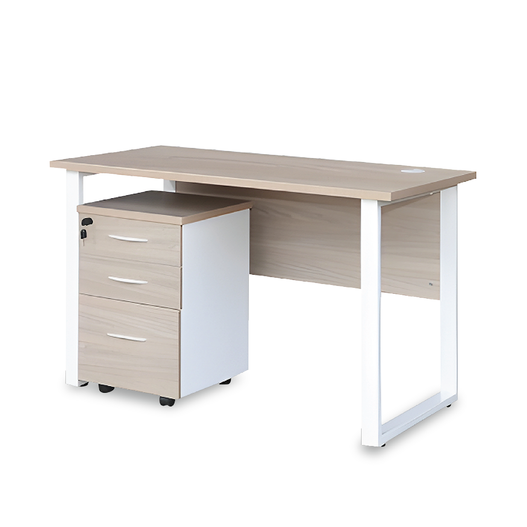 PETE Study Table with Mobile Pedestal