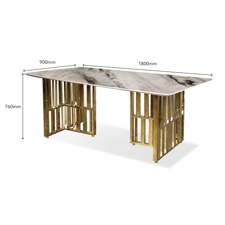 PIEDMONT Marble Dining Set I
