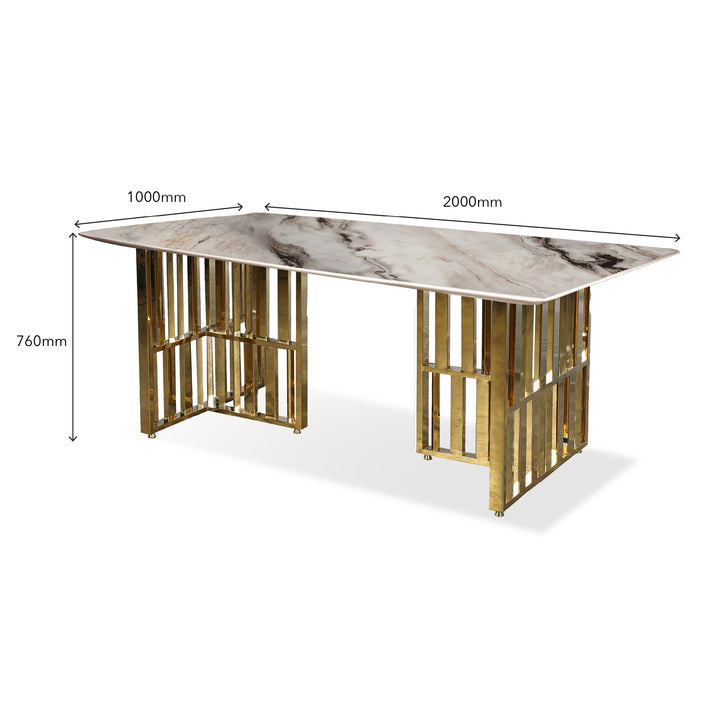 PIEDMONT Marble Dining Set I