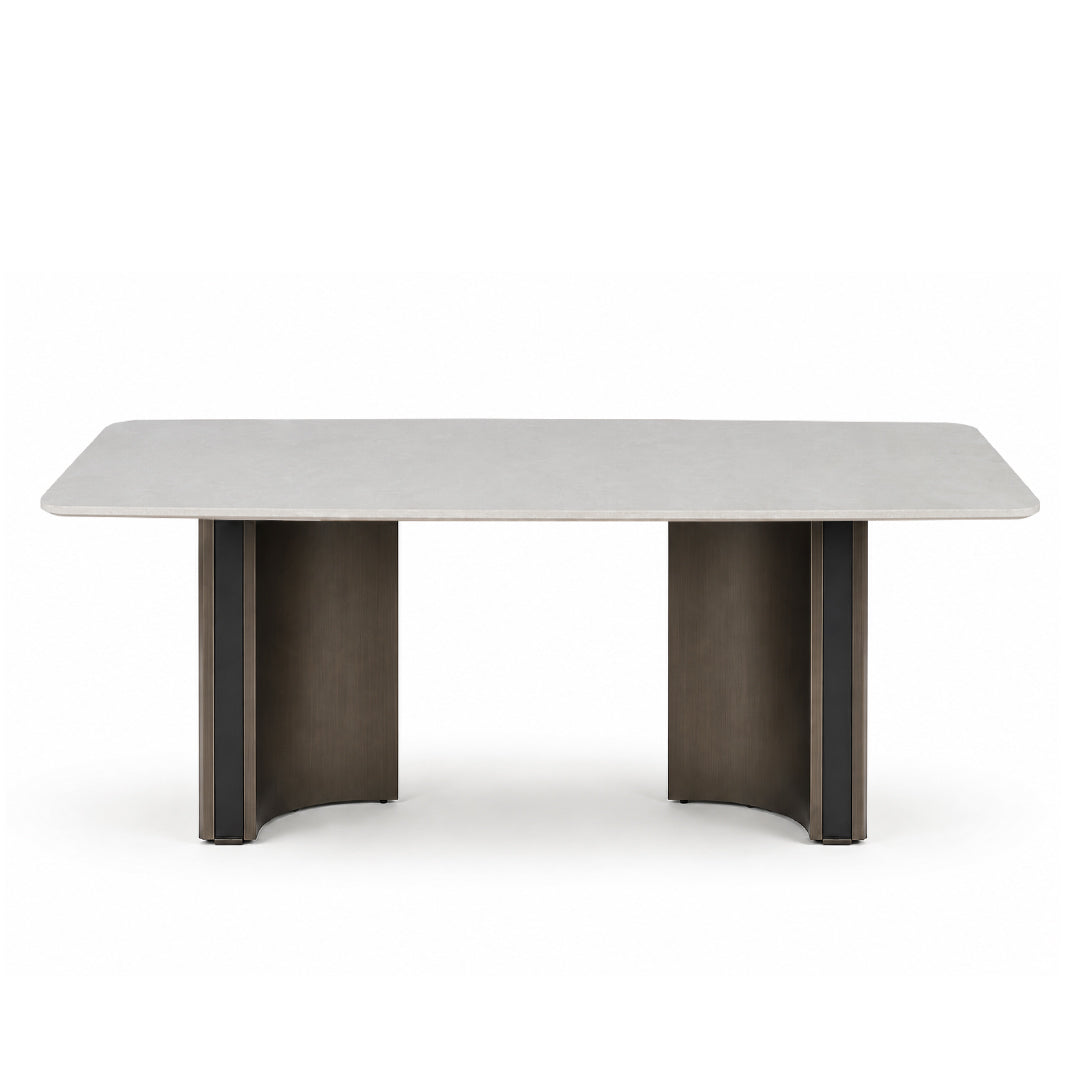 PIERS Natural Stone Dining Table