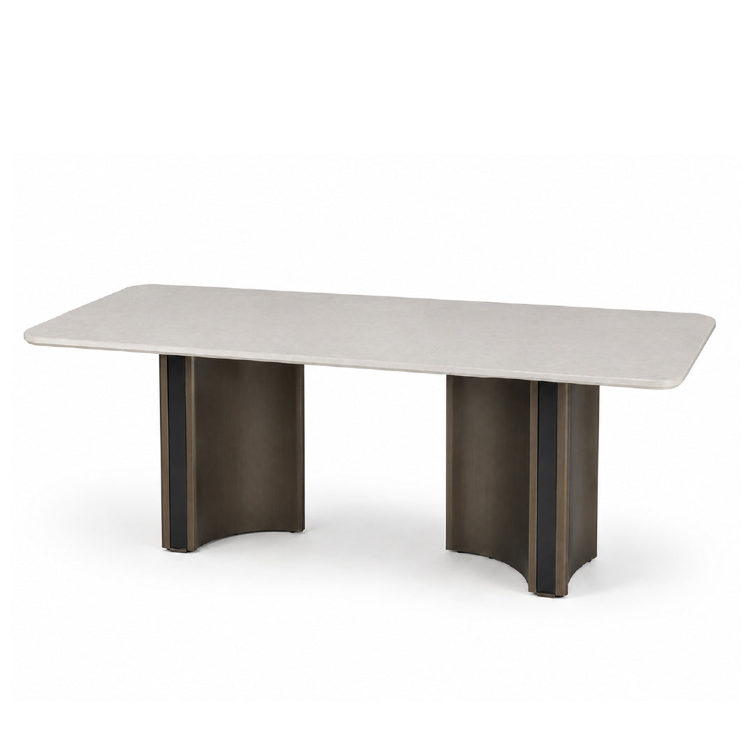 PIERS Natural Stone Dining Table