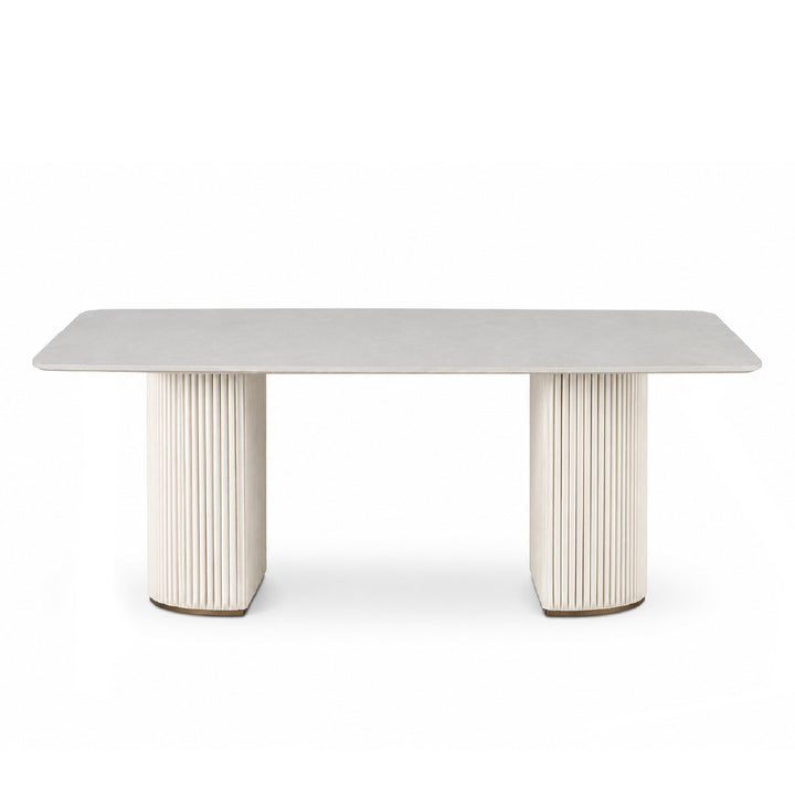PIERS Natural Stone Dining Table
