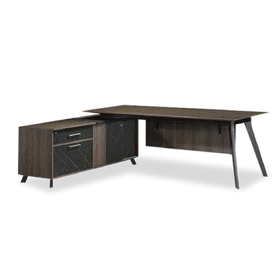 PIXEL Executive Table with Side Cabinet
