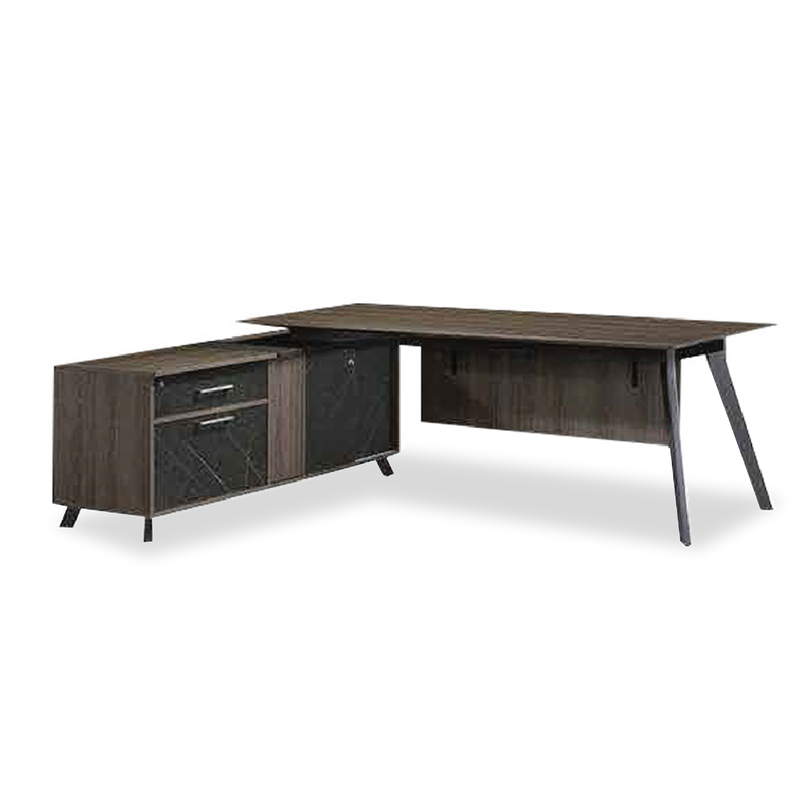 PIXEL Executive Table with Side Cabinet