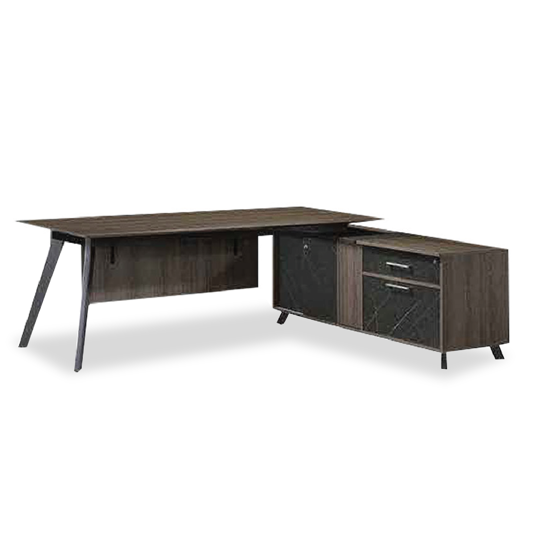 PIXEL Executive Table with Side Cabinet