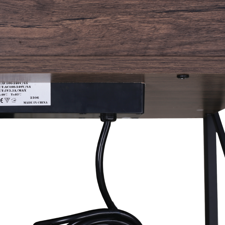 PLIX Bedside Table with USB & Plug