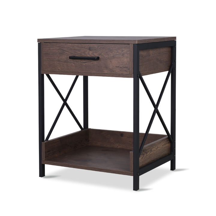 PLIX Bedside Table with USB & Plug
