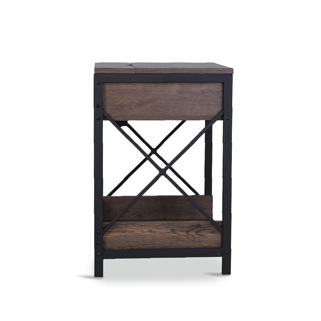 PLIX Bedside Table with USB & Plug