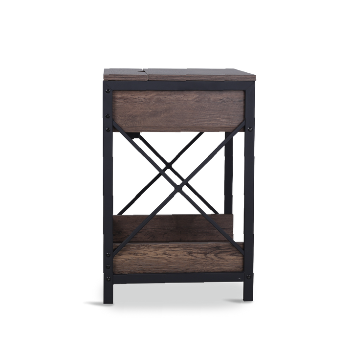 PLIX Bedside Table with USB & Plug