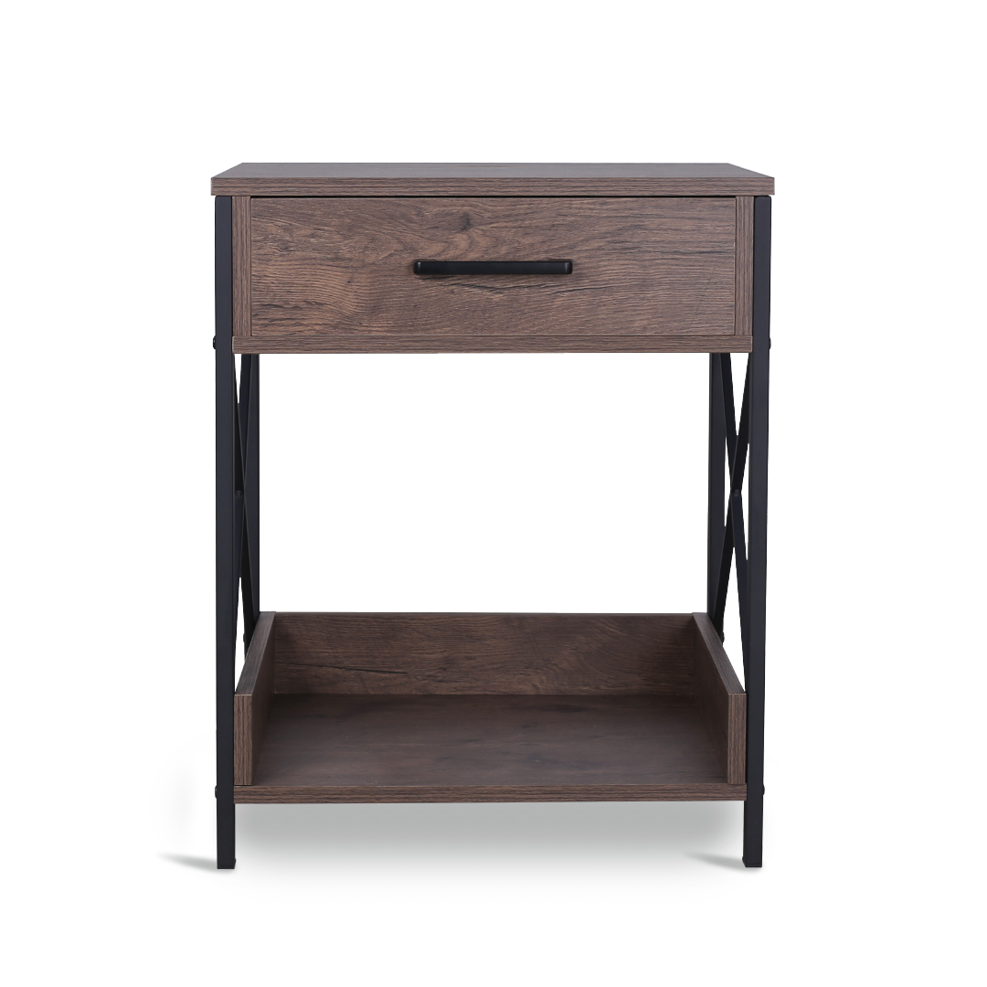 PLIX Bedside Table with USB & Plug