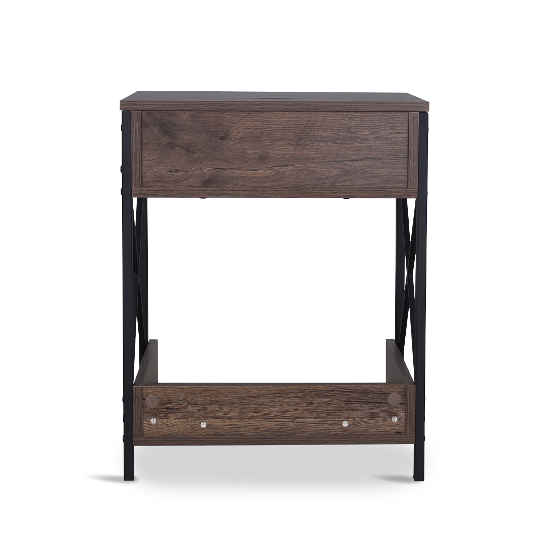 PLIX Bedside Table with USB & Plug
