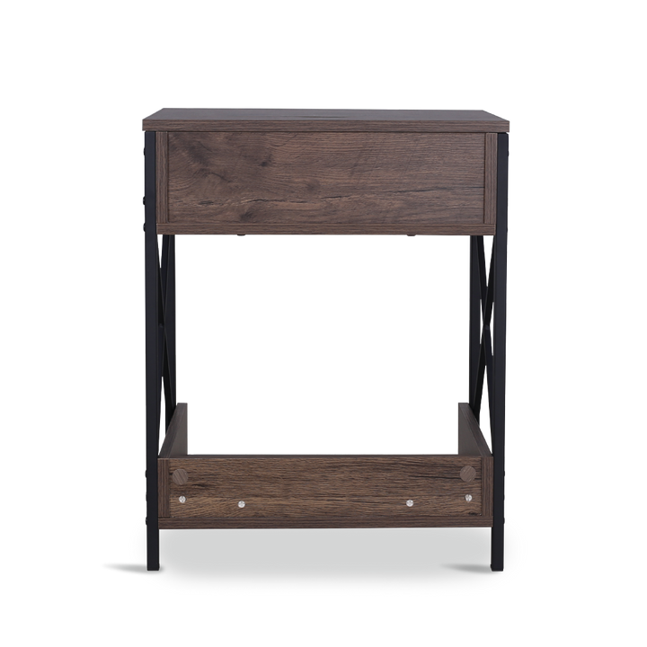 PLIX Bedside Table with USB & Plug