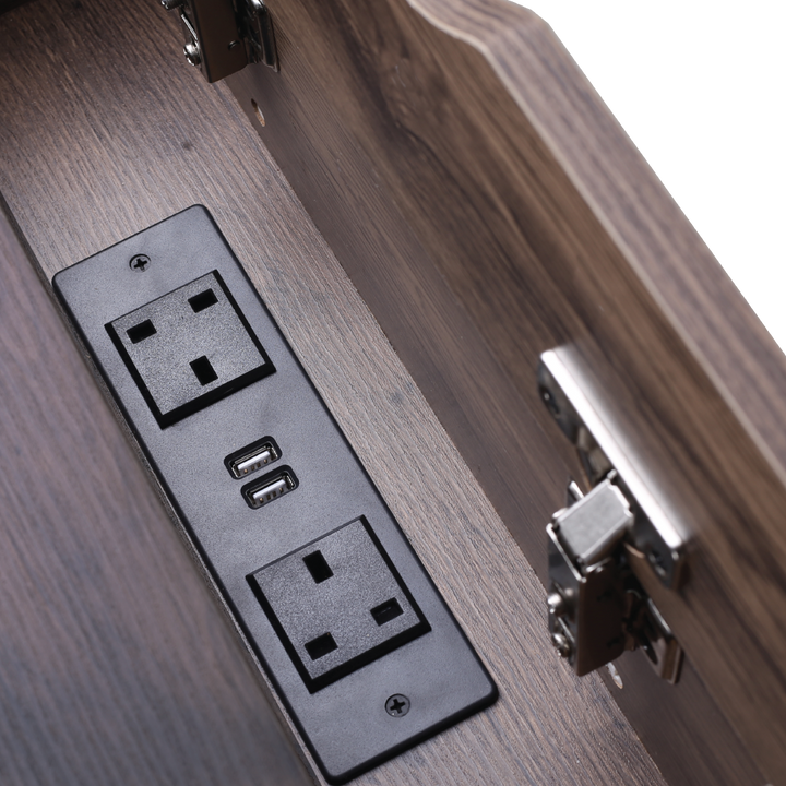 PLIX Bedside Table with USB & Plug