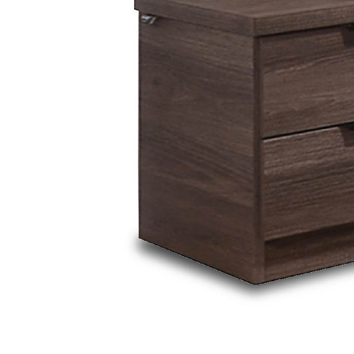 PORCINI Bedside Table Saddle Brown