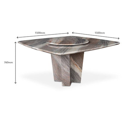 PRISTINAS Marble Dining Table