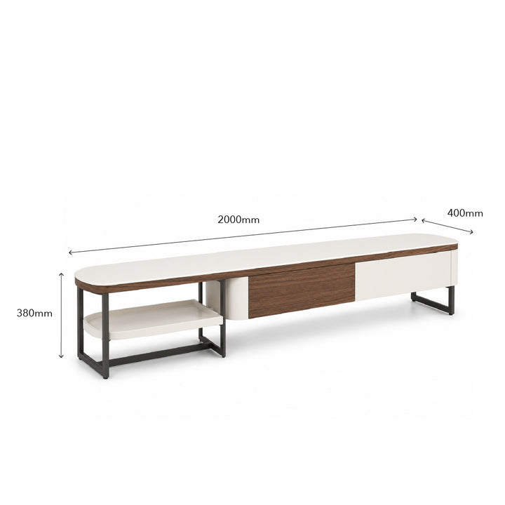 PRIYA Crystal Marble TV Cabinet