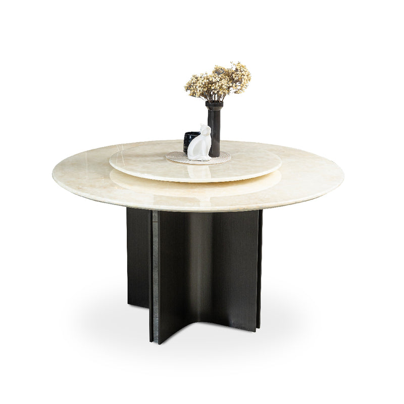 PIPER I Natural Marble Dining Table