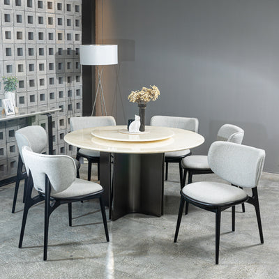 PIPER I Natural Marble Dining Table
