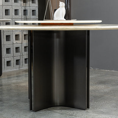 PIPER I Natural Marble Dining Table