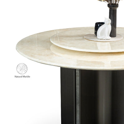 PIPER I Natural Marble Dining Table
