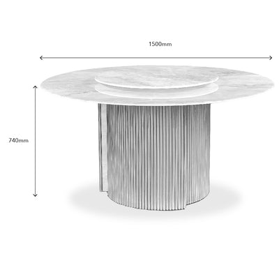 PIUNOV Marble Dining Set