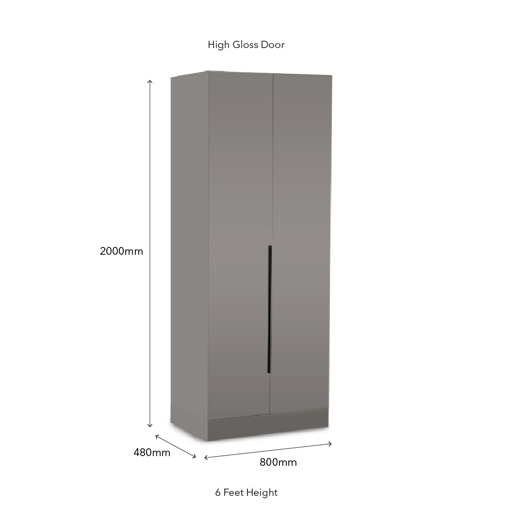 QUINN Grey Modular Wardrobe
