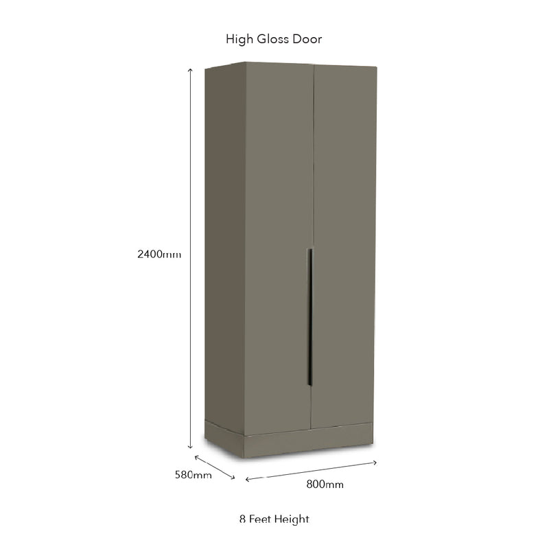 QUINN Grey Modular Wardrobe