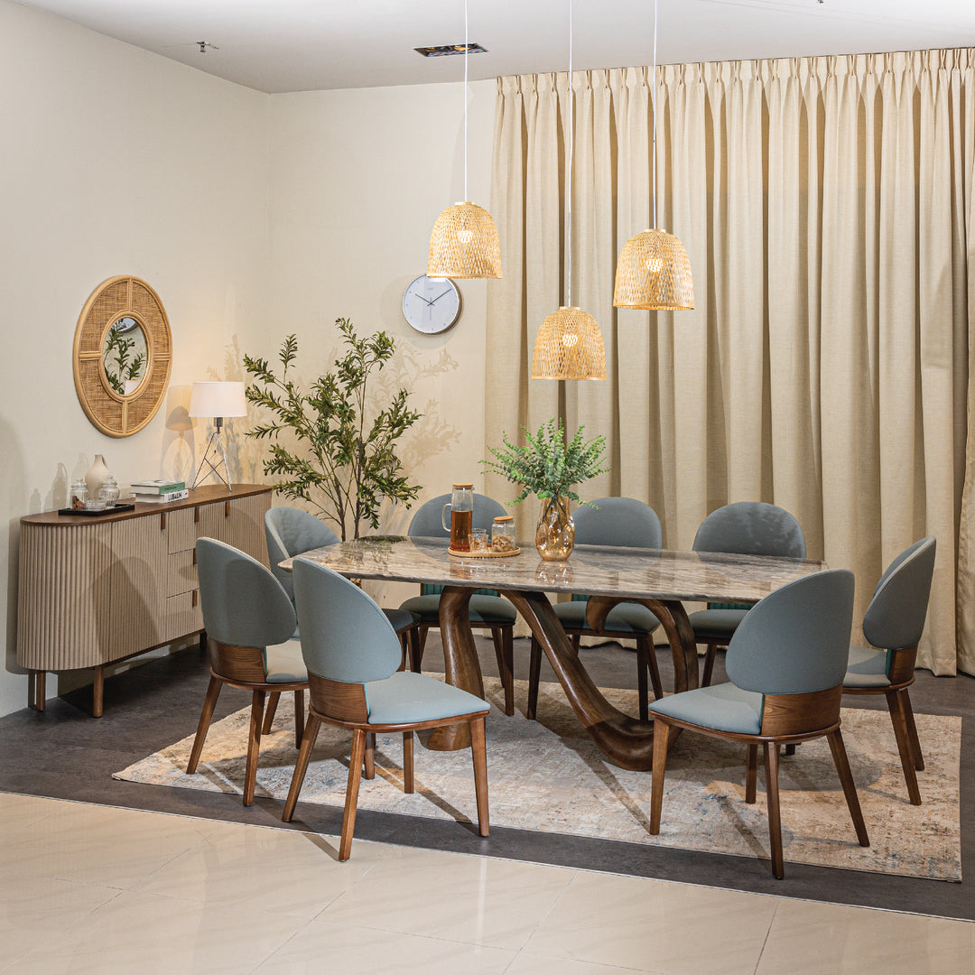 RAVINE II Marble Dining Set