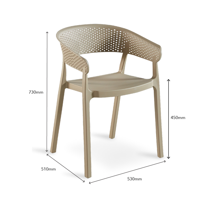 RANNI Cafe Chair Camel Brown