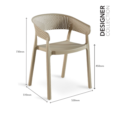 RANNI Camel Brown Designer Chair